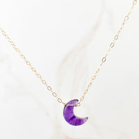 Amethyst Moon Healing Necklace