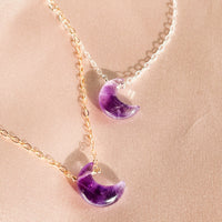 Amethyst Moon Healing Necklace
