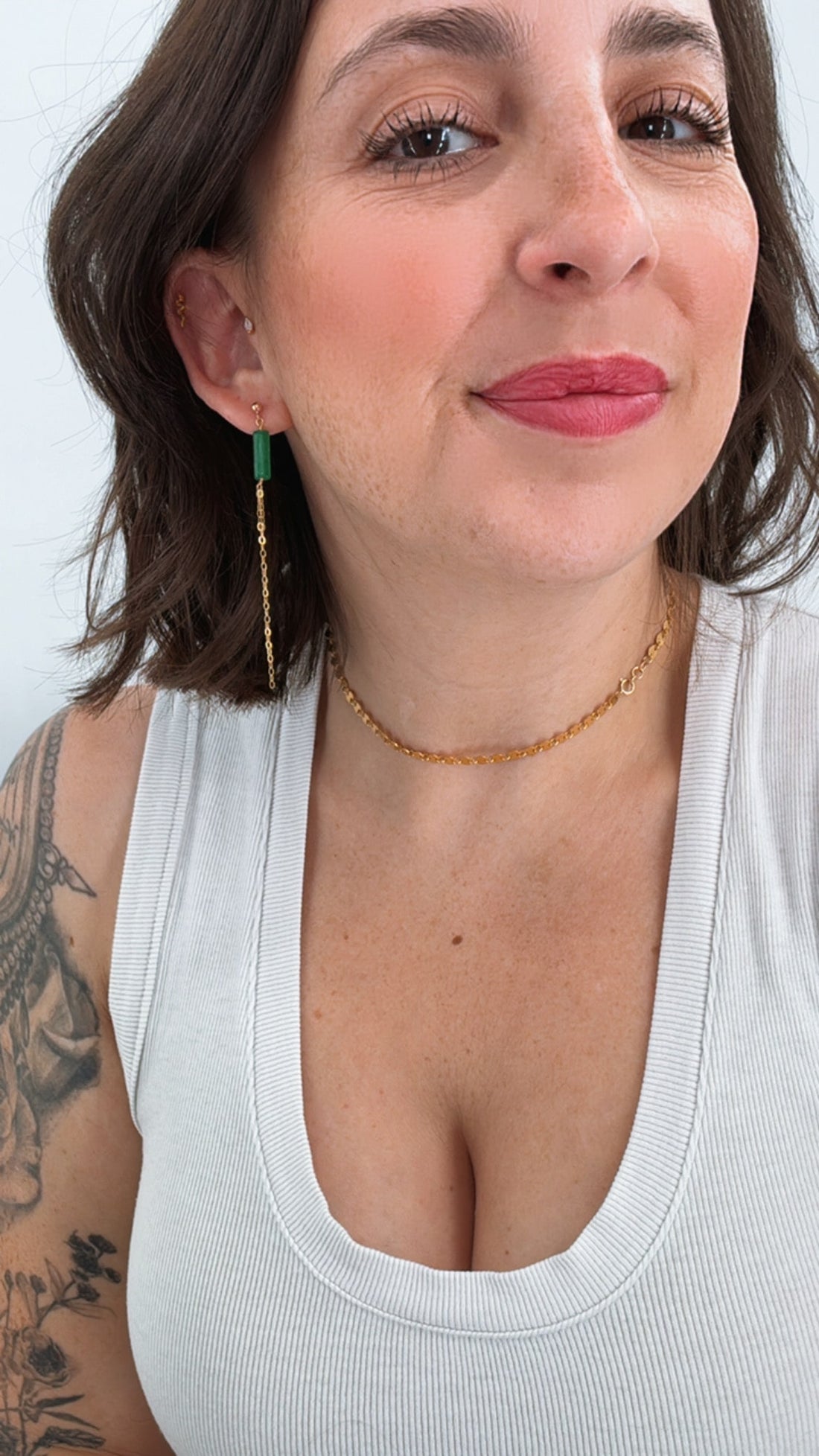 Jade Drapery Earrings