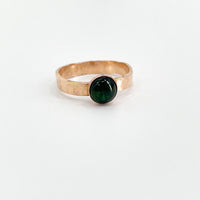 Hammered Tourmaline Ring