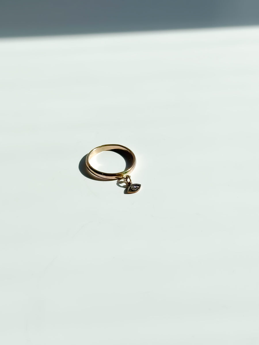 Guardian Drop Evil Eye Charm Ring