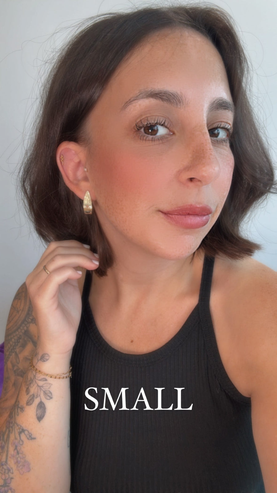 Dazzling Hammered Hoops