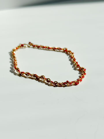 Infernal Red Thread Bracelet
