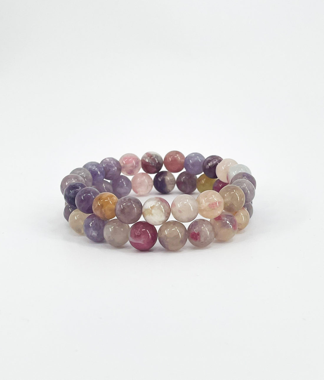 Rainbow Tourmaline Beaded Bracelet