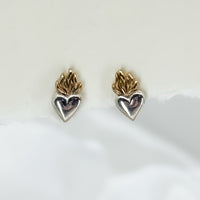 Blazing Heart Earrings