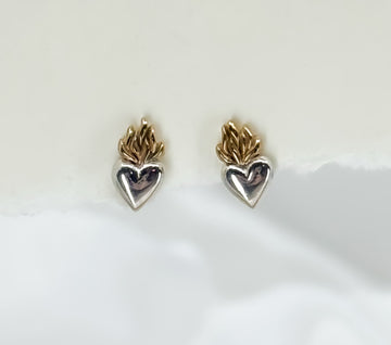 Blazing Heart Earrings