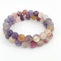 Rainbow Tourmaline Beaded Bracelet