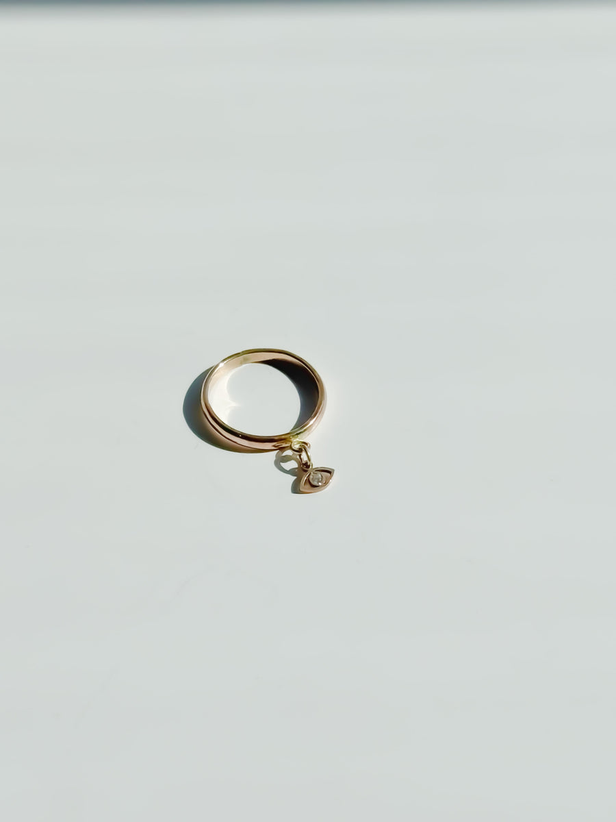 Guardian Drop Evil Eye Charm Ring