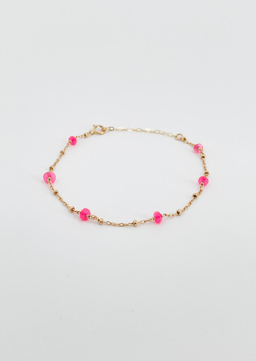 Pink Opal Satellite Bracelet
