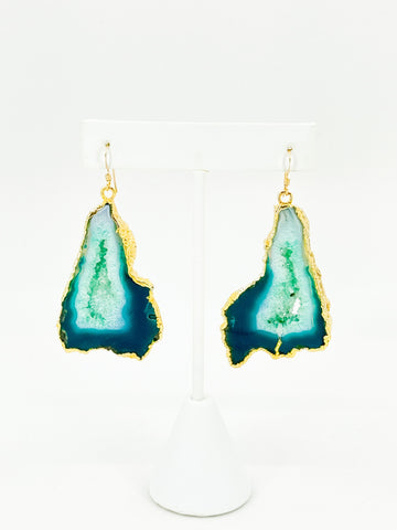 Mermaid's Kiss Druzy Agate Earrings