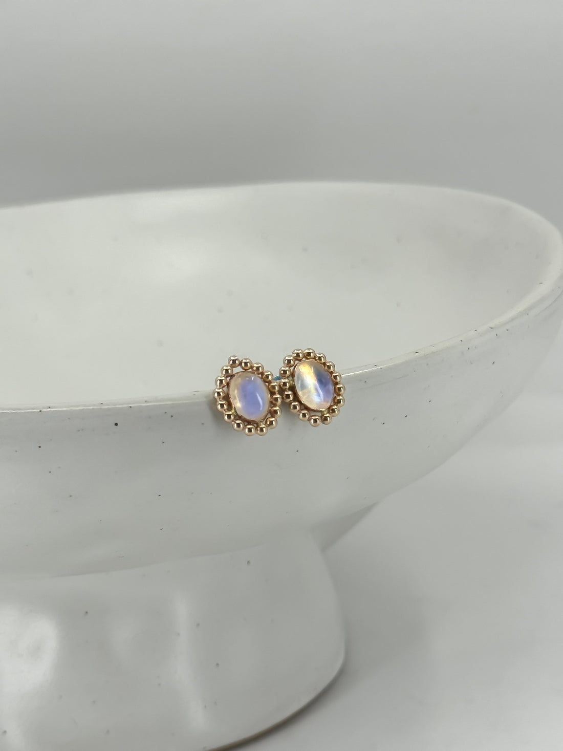 Afterveil Moonstone Studs