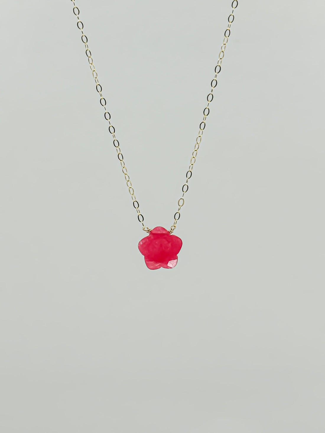 Pink Noise Quartzite Necklace