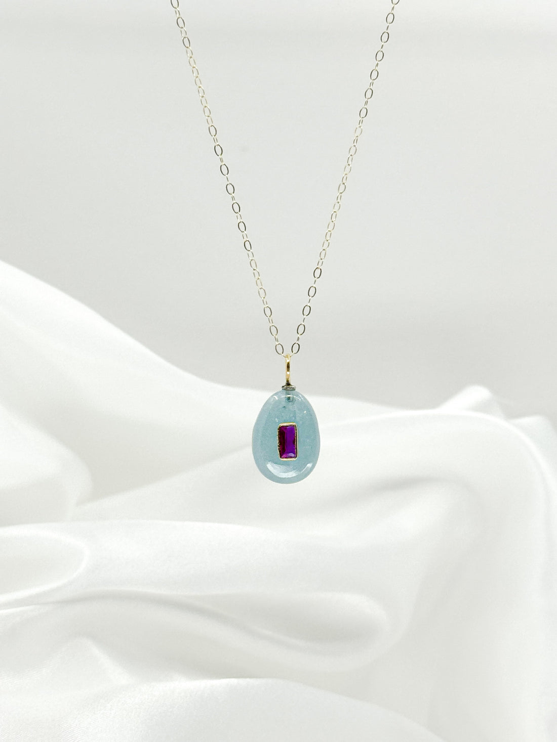 Ice & Ember Aquamarine Necklace