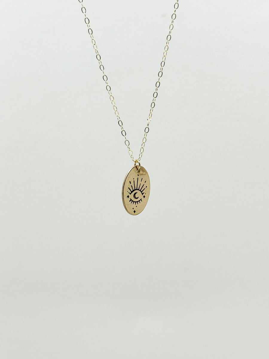 Eyes Wide Open Evil Eye Necklace