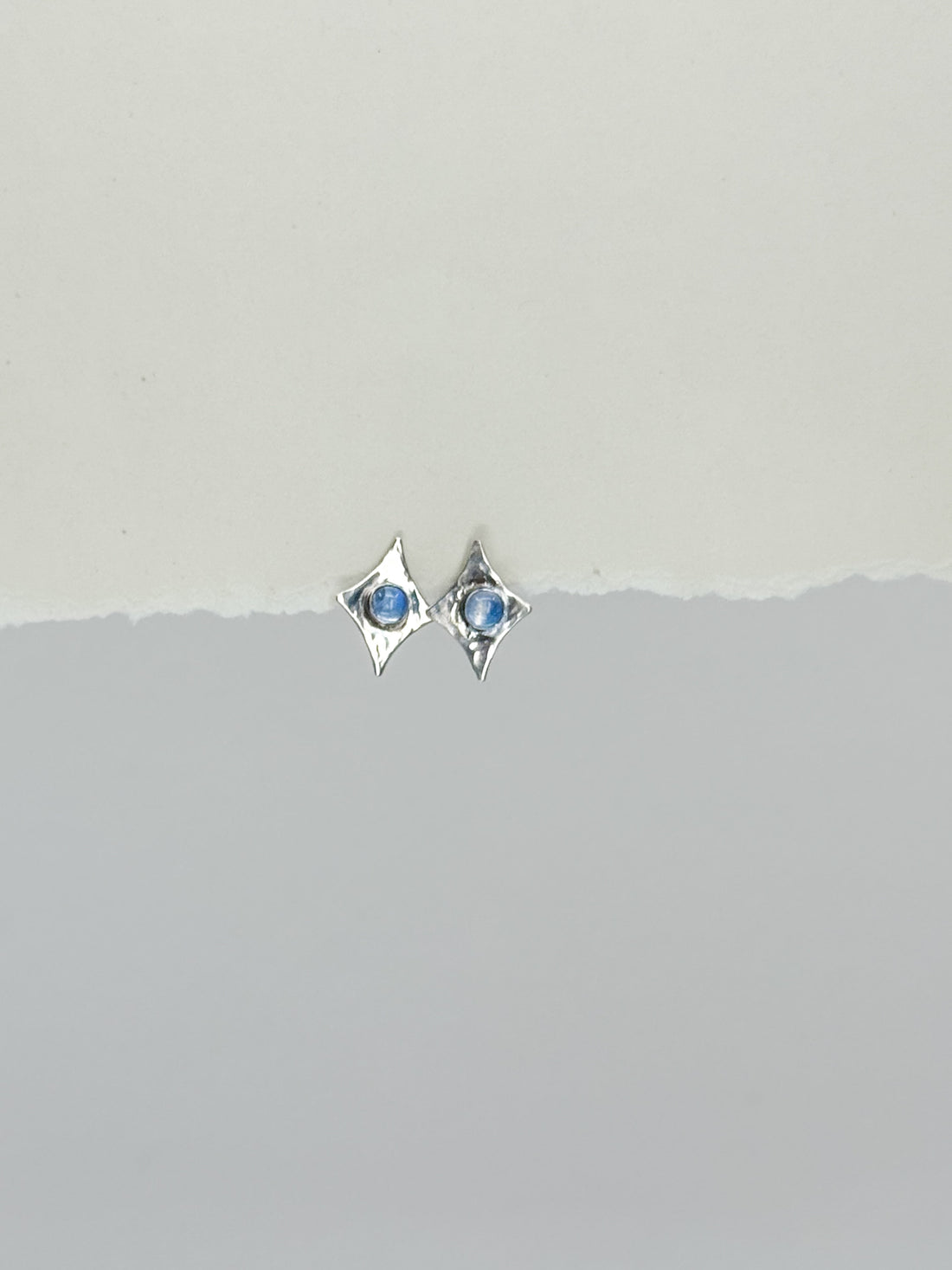 Star On Fire Moonstone Earrings