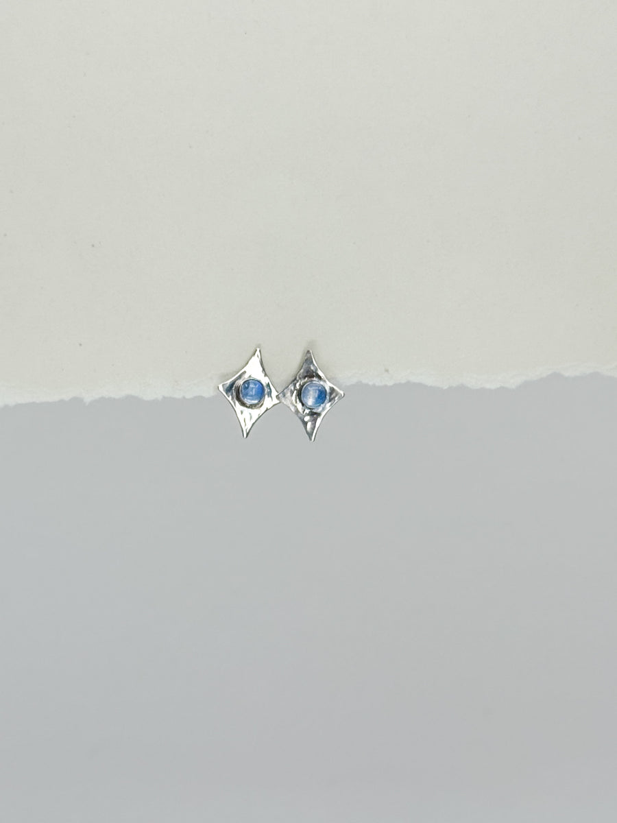 Star On Fire Moonstone Earrings