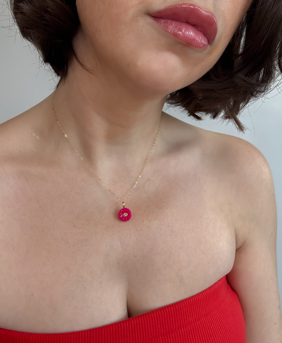 Ripened Rage Berry Chalcedony Necklace