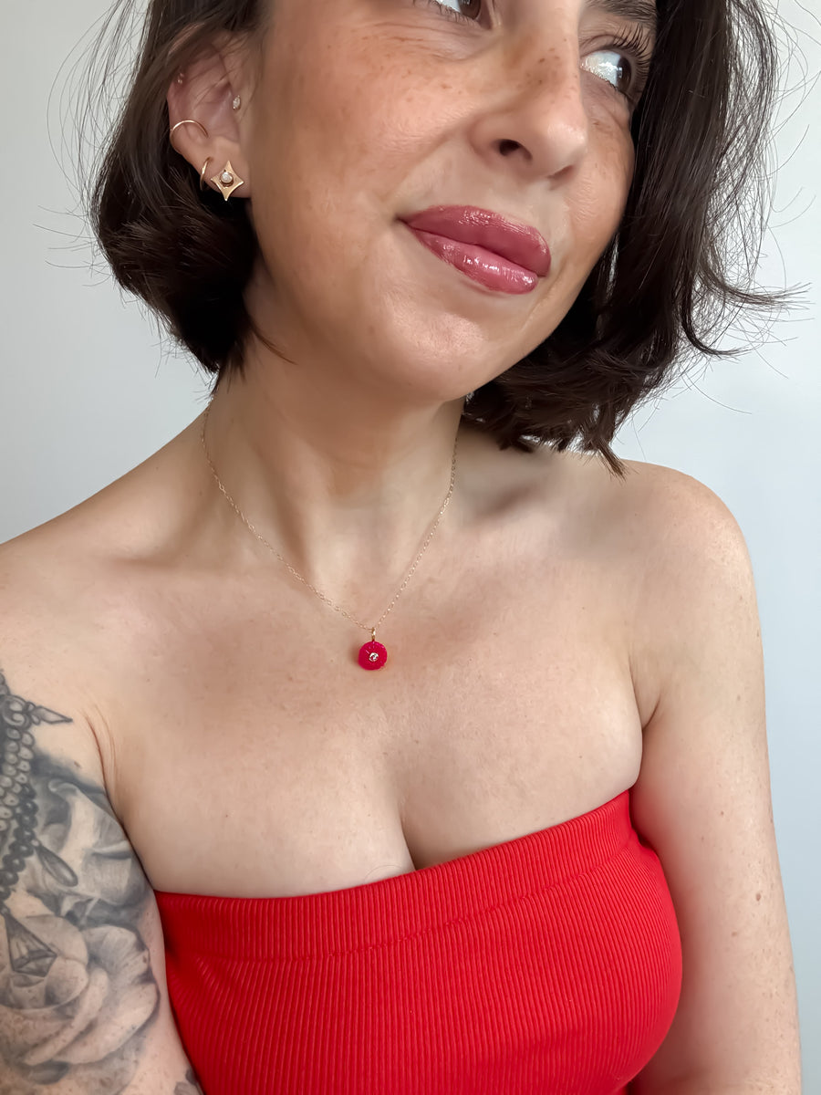 Ripened Rage Berry Chalcedony Necklace