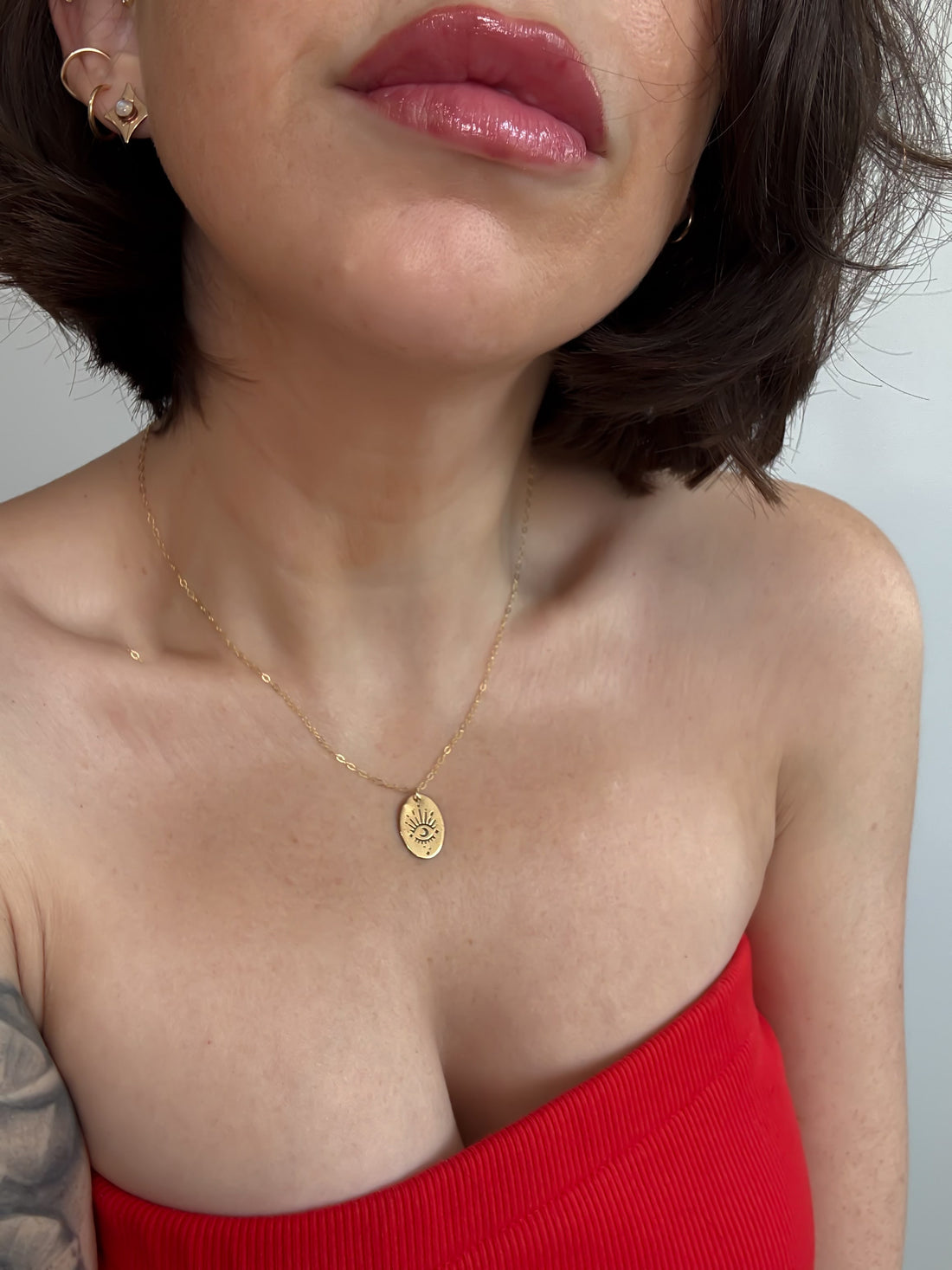 Eyes Wide Open Evil Eye Necklace