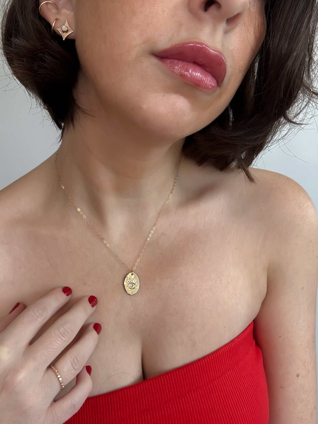 Eyes Wide Open Evil Eye Necklace