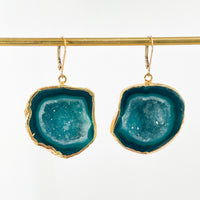 Emerald Isles Geode Earrings