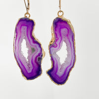 Dreamy Agate Geode Earrings