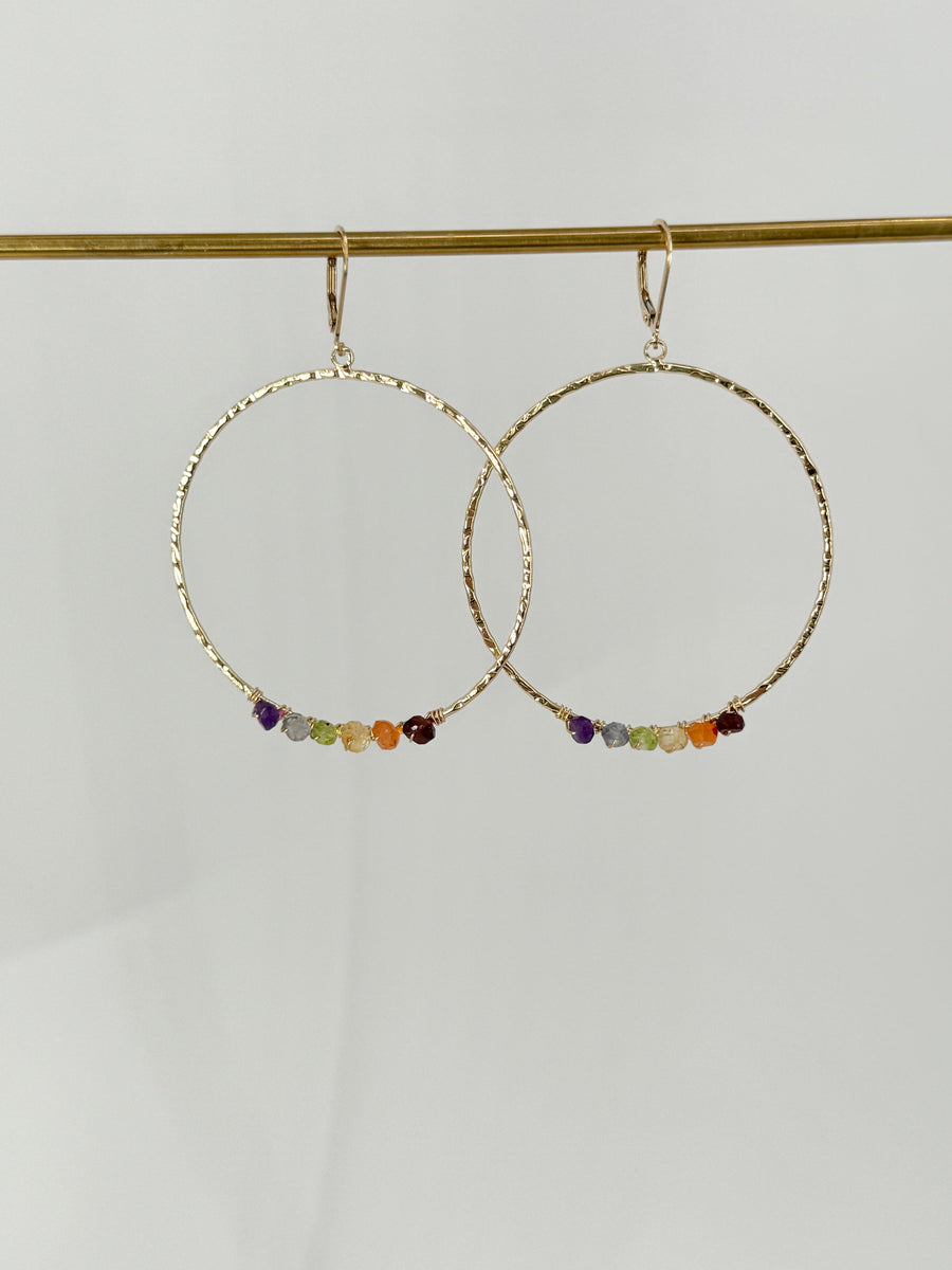 Rainbow Chakra Hoops