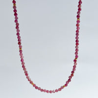 Pink Tourmaline Gemstone Necklace