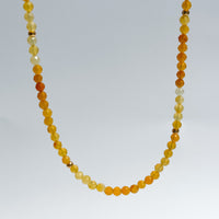 Yellow Agate Gemstone Necklace