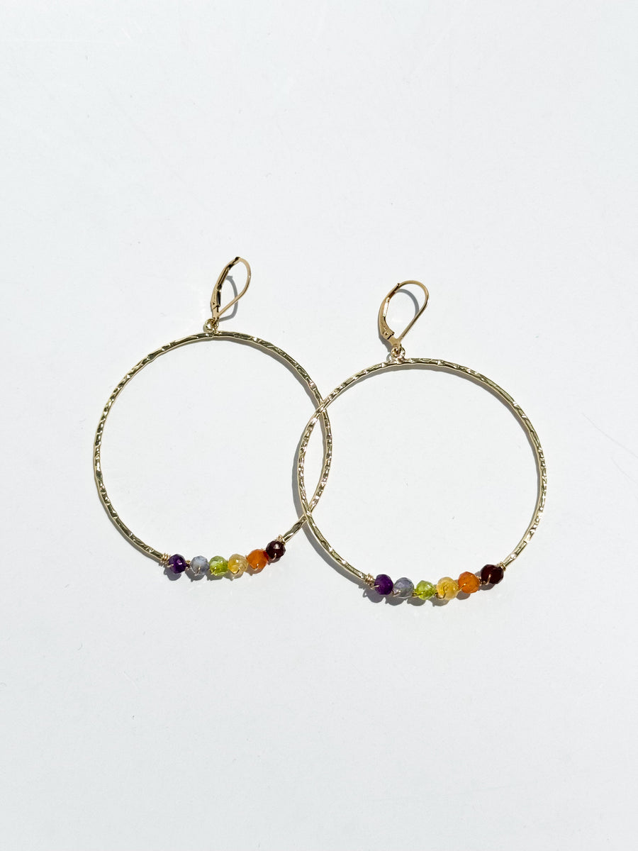 Rainbow Chakra Hoops