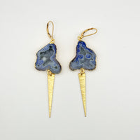 Cloudy Skies Geode Earrings