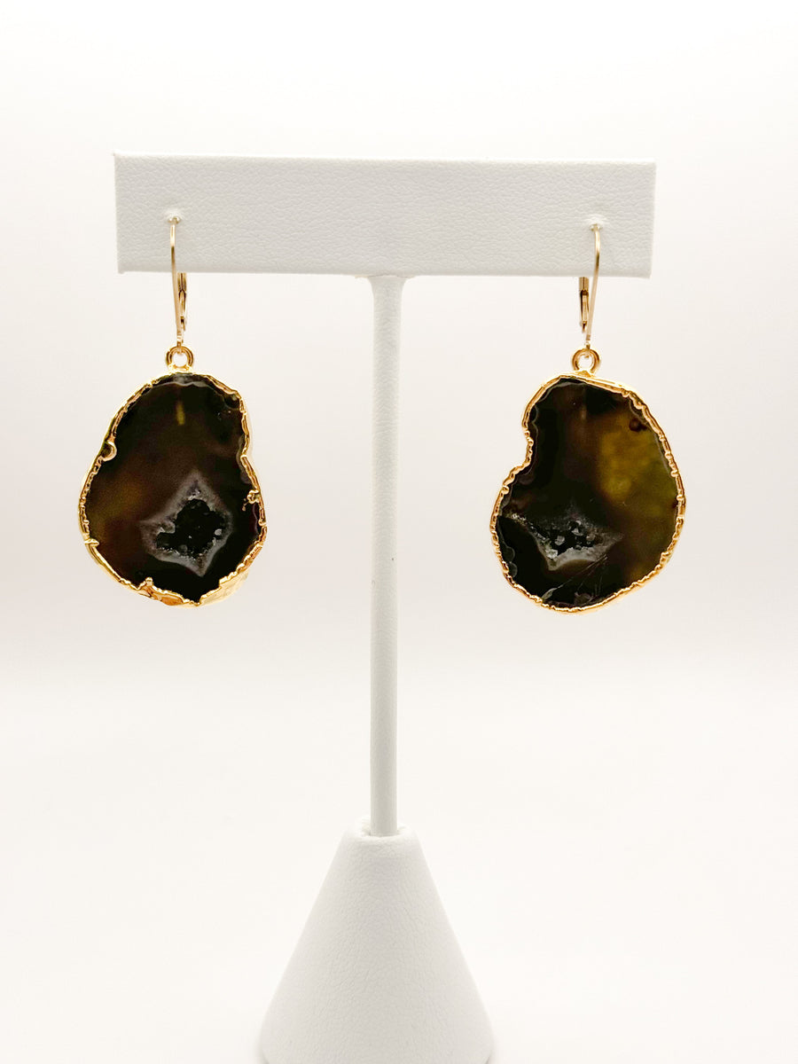 Nude Earth Geode Earrings