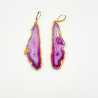 Pink Princess Geode Earrings