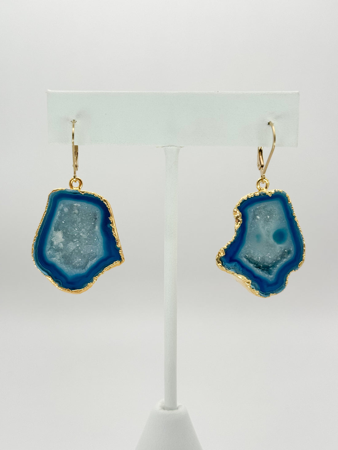 Ocean Glow Geode Earrings