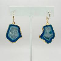 Ocean Glow Geode Earrings