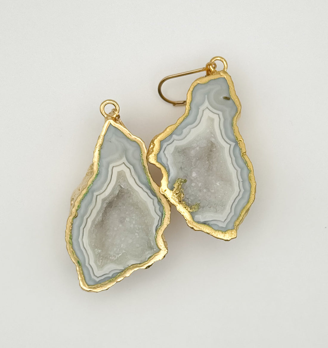 Cloud Kissed Geode Earrings