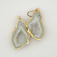 Cloud Kissed Geode Earrings