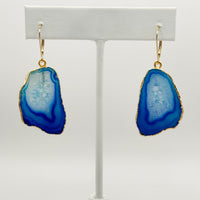 Beach Waves Geode Earrings