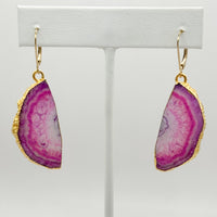 Petal Bloom Geode Earrings