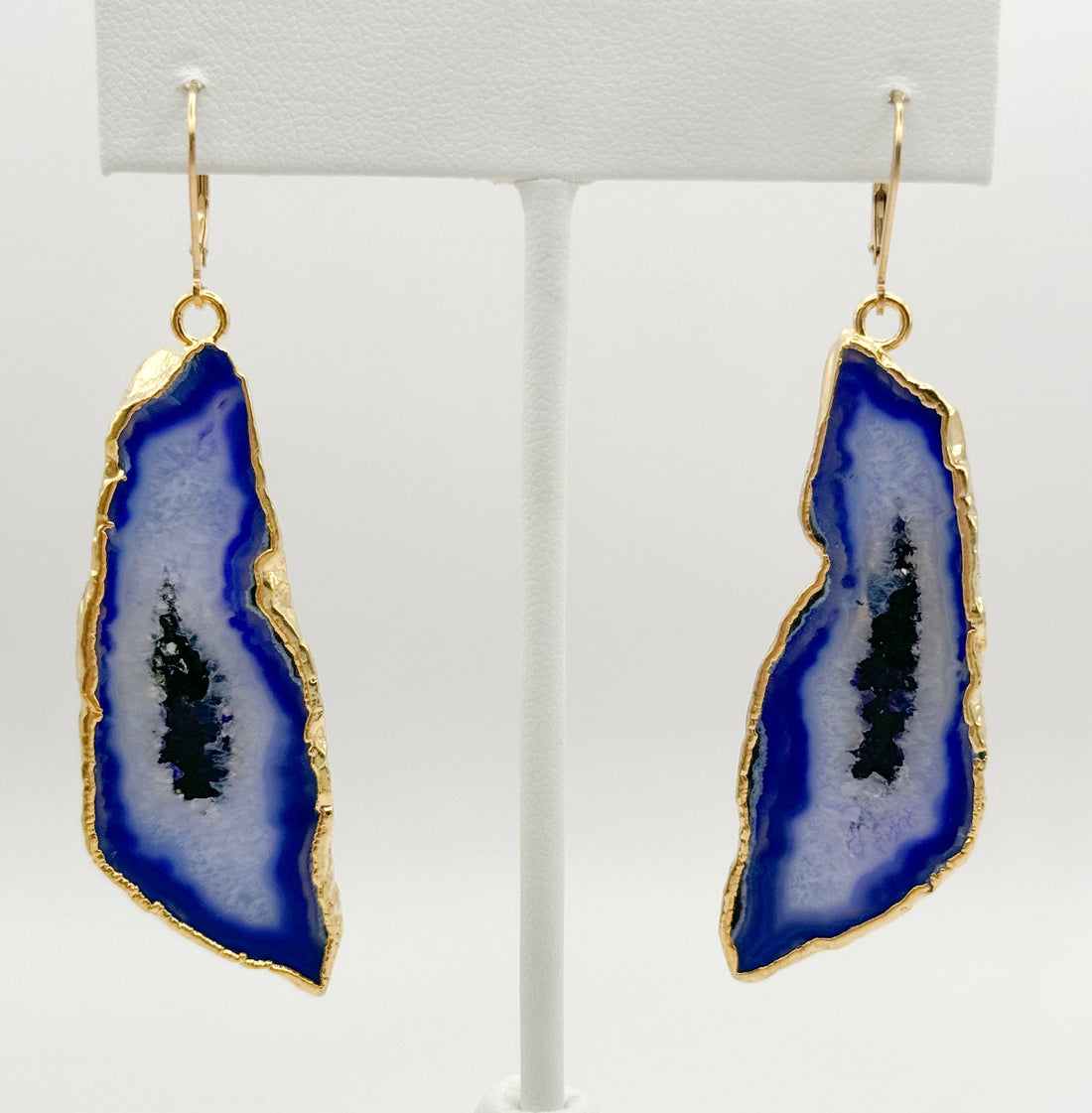 Horizon Tides Geode Earrings