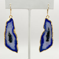 Horizon Tides Geode Earrings