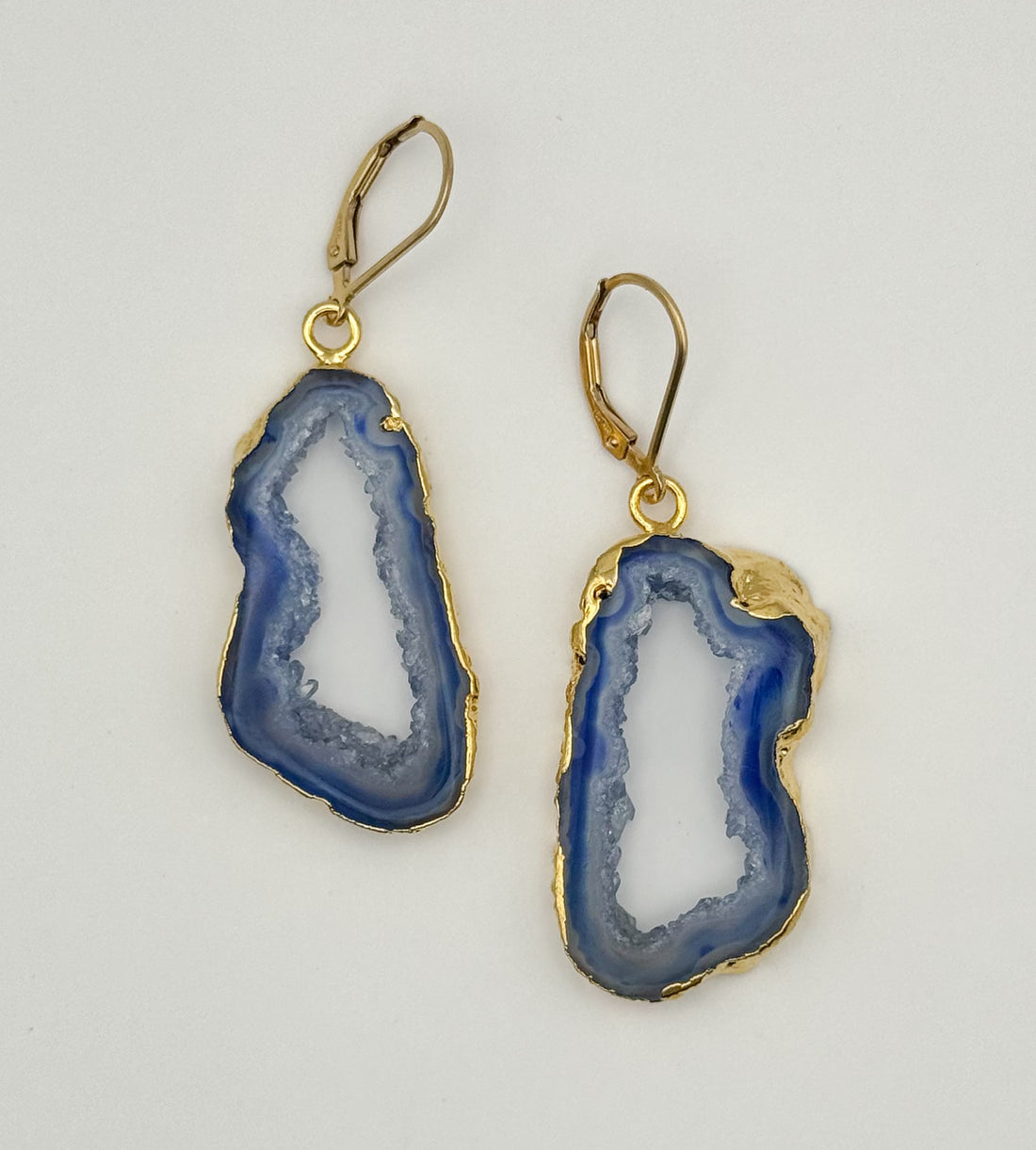 Serene Sky Geode Earrings