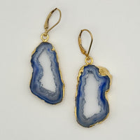 Serene Sky Geode Earrings