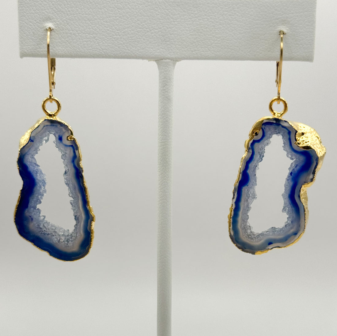 Serene Sky Geode Earrings