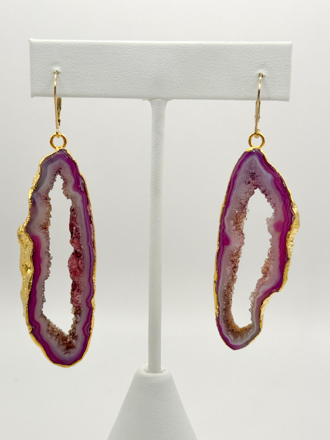 Blush Dreams Geode Earrings