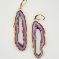 Blush Dreams Geode Earrings