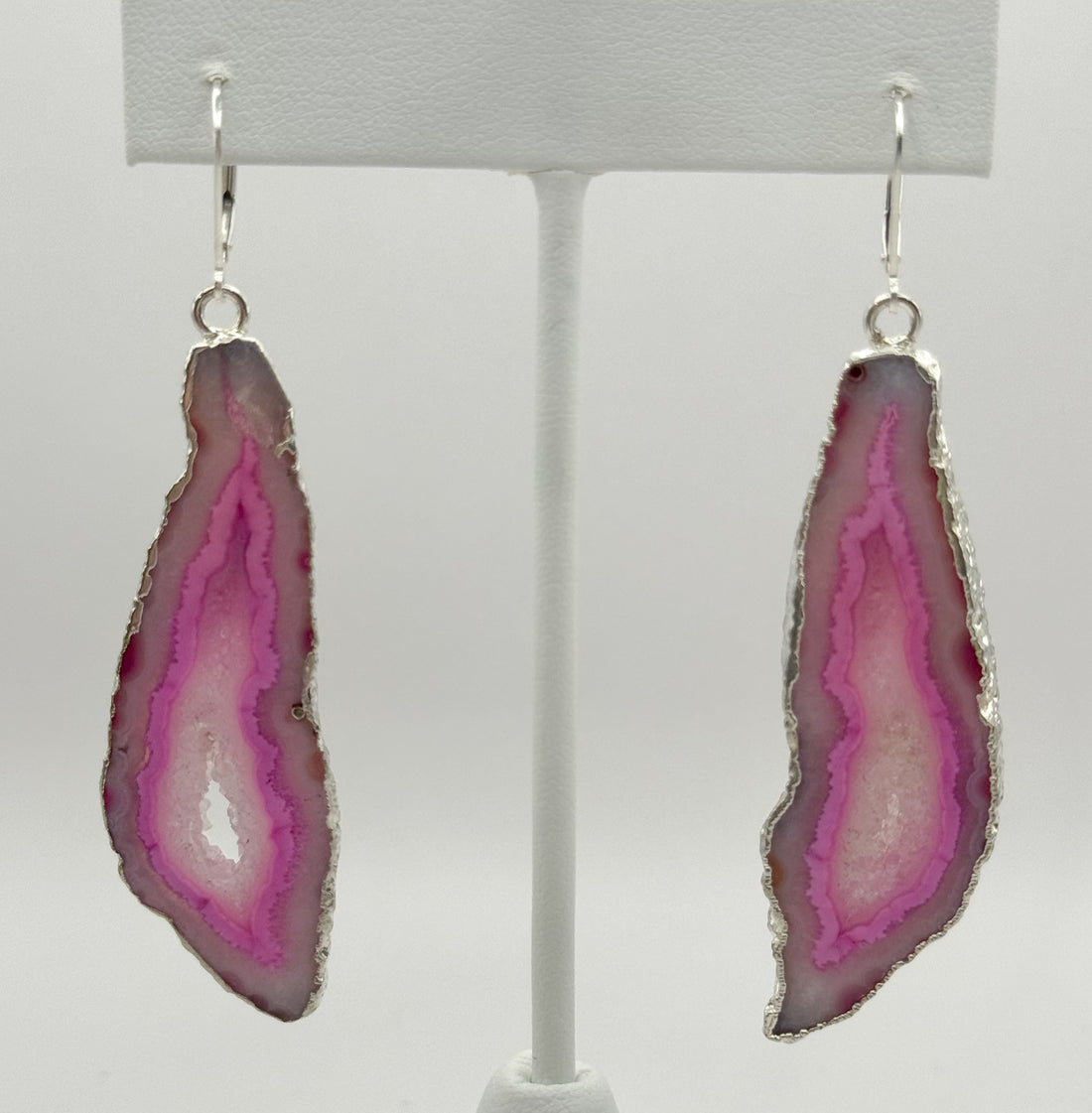 Sweet Petal Geode Earrings