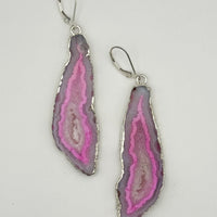 Sweet Petal Geode Earrings