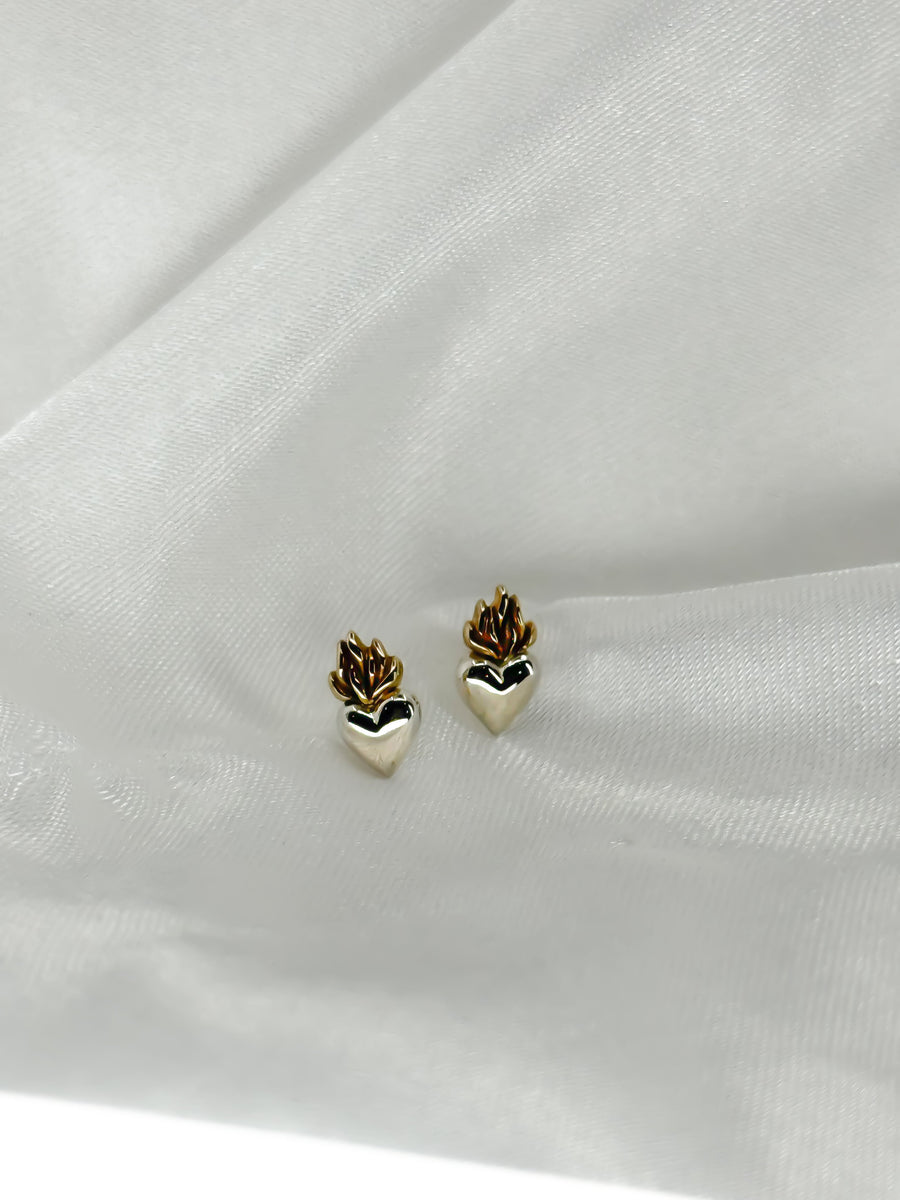Blazing Heart Earrings
