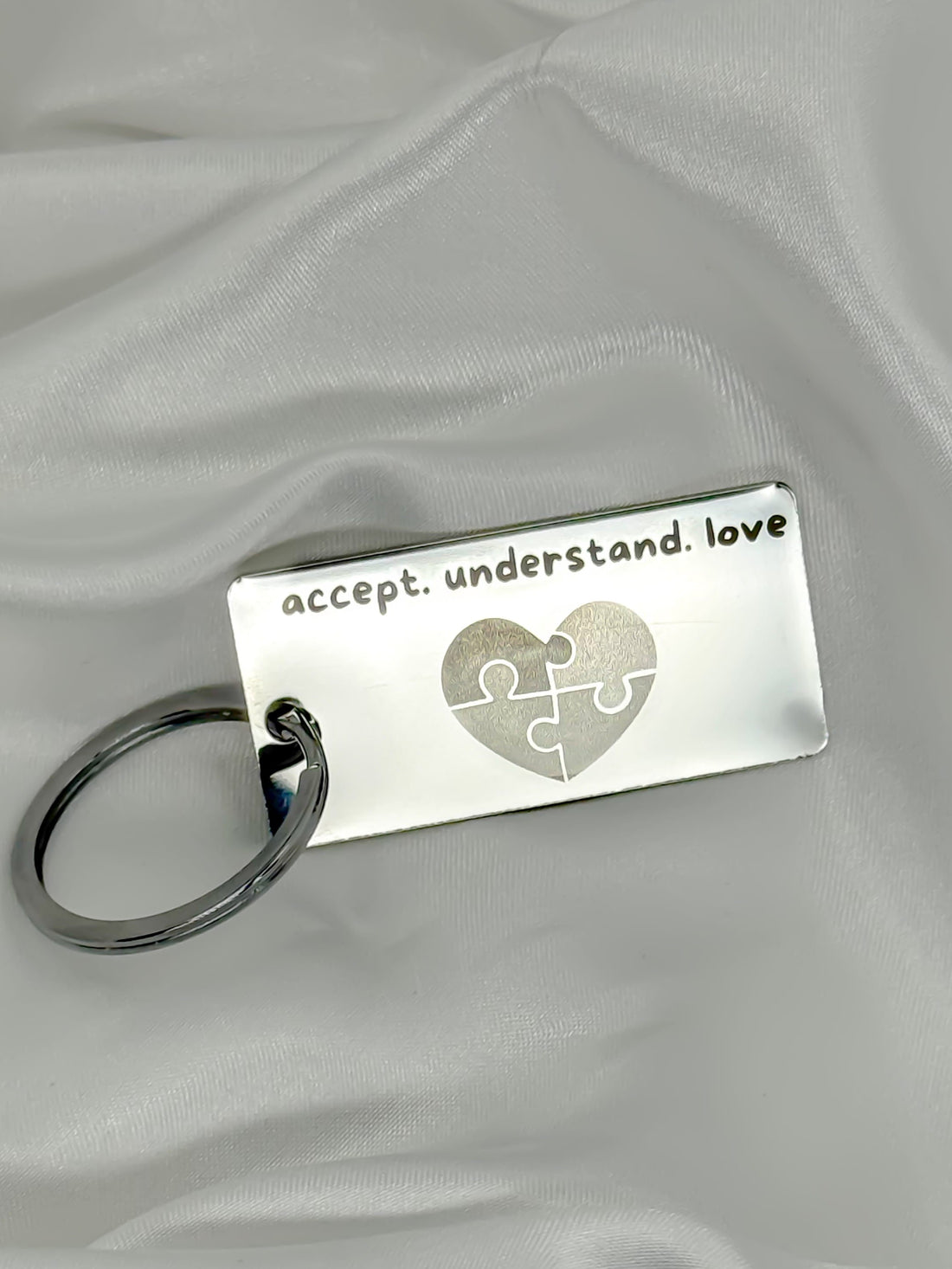 Accept. Understand. Love Keychain